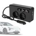 Inverter da 12V DC a 220V AC per auto 200W - Nero