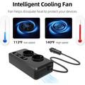 Inverter da 12V DC a 220V AC per auto 200W - Nero