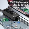 Inverter da 12V DC a 220V AC per auto 200W - Nero