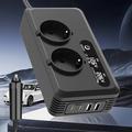 Inverter da 12V DC a 220V AC per auto 200W - Nero