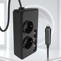 Inverter da 12V DC a 220V AC per auto 200W - Nero