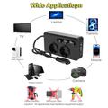 Inverter da 12V DC a 220V AC per auto 200W - Nero