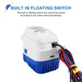 Pompa di sentina sommergibile automatica da 12V per barche e piscine - 1100 GPH