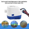 Pompa di sentina sommergibile automatica da 12V per barche e piscine - 1100 GPH