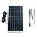 Caricabatterie a pannello solare da 12W/18V con cavo da 3m per sistemi di batterie da 12V-18V