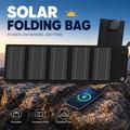 Caricabatterie con pannello solare a 5 pieghe da 12W per il campeggio e le attività all\'aperto