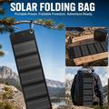 Caricabatterie con pannello solare a 5 pieghe da 12W per il campeggio e le attività all\'aperto