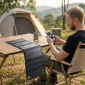 Caricabatterie con pannello solare a 5 pieghe da 12W per il campeggio e le attività all\'aperto