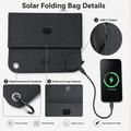 Caricabatterie con pannello solare a 5 pieghe da 12W per il campeggio e le attività all\'aperto