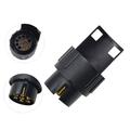 Adattatore da 13 a 7 poli per rimorchi 12V - 2 pezzi - Nero