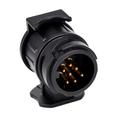Adattatore da 13 a 7 poli per rimorchi 12V - 2 pezzi - Nero