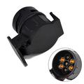 Adattatore da 13 a 7 poli per rimorchi 12V - 2 pezzi - Nero