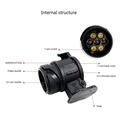 Adattatore da 13 a 7 poli per rimorchi 12V - 2 pezzi - Nero