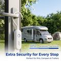 Allarme portatile per porte e finestre da 130dB con luce lampeggiante - Bianco