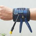 Portaattrezzi/organizer da polso con 15 magneti - Nero