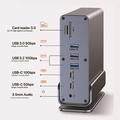 Docking station USB-C 15 in 1 con supporto - Grigio