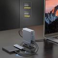 Docking station USB-C 15 in 1 con supporto - Grigio