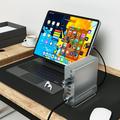 Docking station USB-C 15 in 1 con supporto - Grigio