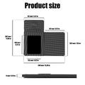 Tappetino per mouse pieghevole da 15 W con base di ricarica wireless e lavagna - Nero