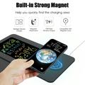 Tappetino per mouse pieghevole da 15 W con base di ricarica wireless e lavagna - Arancione