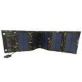 Caricatore solare USB pieghevole da 15W / Power Bank con 5 pannelli