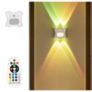 Luce notturna a LED RGB con sfumatura a 16 colori e sensore di movimento - Proiezione della luce verso l'alto/verso il basso