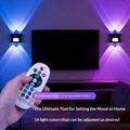 Luce notturna a LED RGB con sfumatura a 16 colori e sensore di movimento - Proiezione della luce verso l\'alto/verso il basso