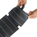 Caricabatterie solare pieghevole a 4 pannelli da 16W con porte USB-A/USB-C - Blu