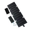 Caricabatterie solare pieghevole a 4 pannelli da 16W con porte USB-A/USB-C - Blu
