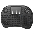 2.4Ghz Wireless Mini Keyboard with Touchpad - Black