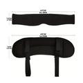 Cuscino da viaggio regolabile 2 in 1 con maschera per dormire - Nero