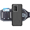 Fascia da Braccio Sportiva Staccabile 2 in 1 per Samsung Galaxy Note9 - Nera