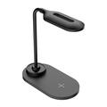 Lampada da scrivania a LED 2 in 1 con caricatore wireless rapido da 15W - Nero