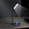 Lampada da scrivania a LED 2 in 1 con caricatore wireless rapido da 15W - Nero
