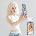 Luce magnetica 2 in 1 per selfie con specchio per il trucco