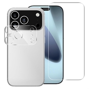 2-in-1 Set Proteggi Schermo in Vetro Temperato e Obiettivo Della Fotocamera per iPhone 18 Pro Max