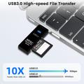 Lettore di schede USB 3.0 2 in 1 per schede SD e TF - Nero