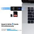 Lettore di schede USB 3.0 2 in 1 per schede SD e TF - Nero