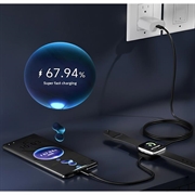 Cavo di ricarica USB-C 2 in 1 con caricatore wireless magnetico per Apple Watch - 1.2m, 100W