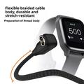 Cavo di ricarica dritto intrecciato 2 in 1 USB-C/USB-A per smartwatch Garmin - 1m