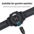 Cavo di ricarica dritto intrecciato 2 in 1 USB-C/USB-A per smartwatch Garmin - 1m
