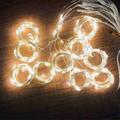 Stringa luminosa a 200 LED - 3m x 2m - Bianco caldo
