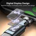 Adattatore girevole da 240W da USB-C maschio a USB-C femmina con display a LED