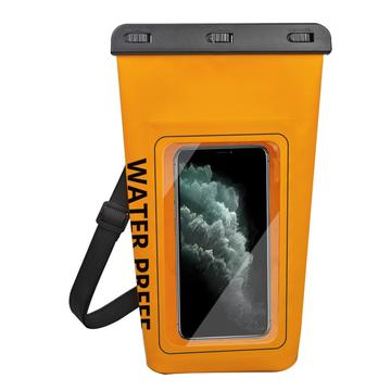 Borsa impermeabile da 2 litri con custodia per smartphone con schermo tattile - Arancione
