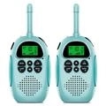 2Pz DJ100 Bambini Walkie Talkie Giocattoli Bambini Interphone Mini ricetrasmettitore portatile 3KM Gamma UHF Radio con cordino