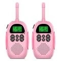 2Pz DJ100 Bambini Walkie Talkie Giocattoli Bambini Interphone Mini ricetrasmettitore portatile 3KM gamma UHF con cordino