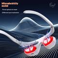 Massaggiatore oculare wireless di seconda generazione per impacchi caldi/terapia con luce rossa - Bianco
