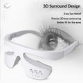 Massaggiatore oculare wireless di seconda generazione per impacchi caldi/terapia con luce rossa - Bianco