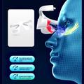 Massaggiatore oculare wireless di seconda generazione per impacchi caldi/terapia con luce rossa - Bianco