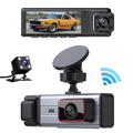 Telecamera da cruscotto a 4 lenti da 3.0" 1080P con registrazione anteriore, posteriore e laterale